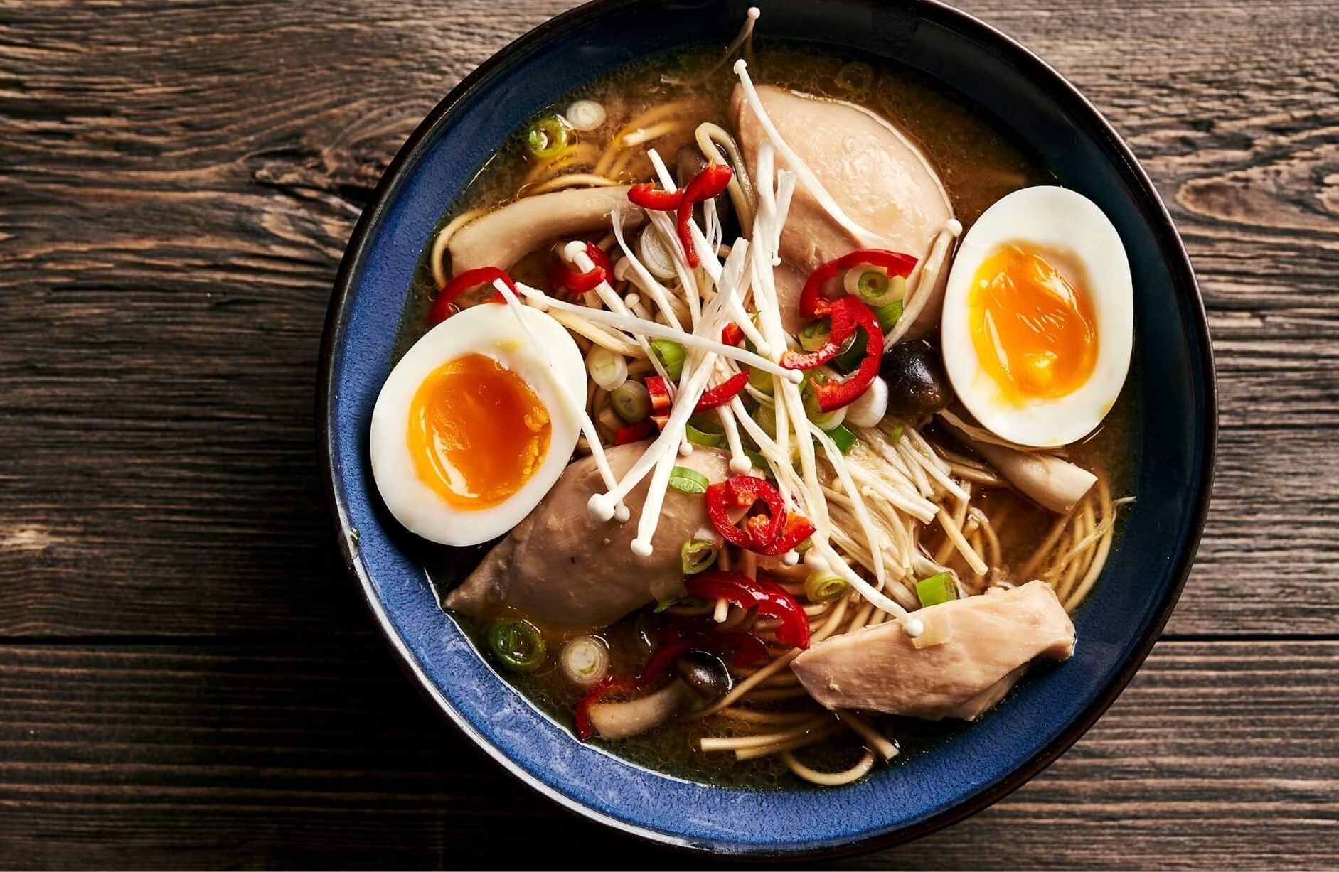 Brochette veggie et ramen au miso